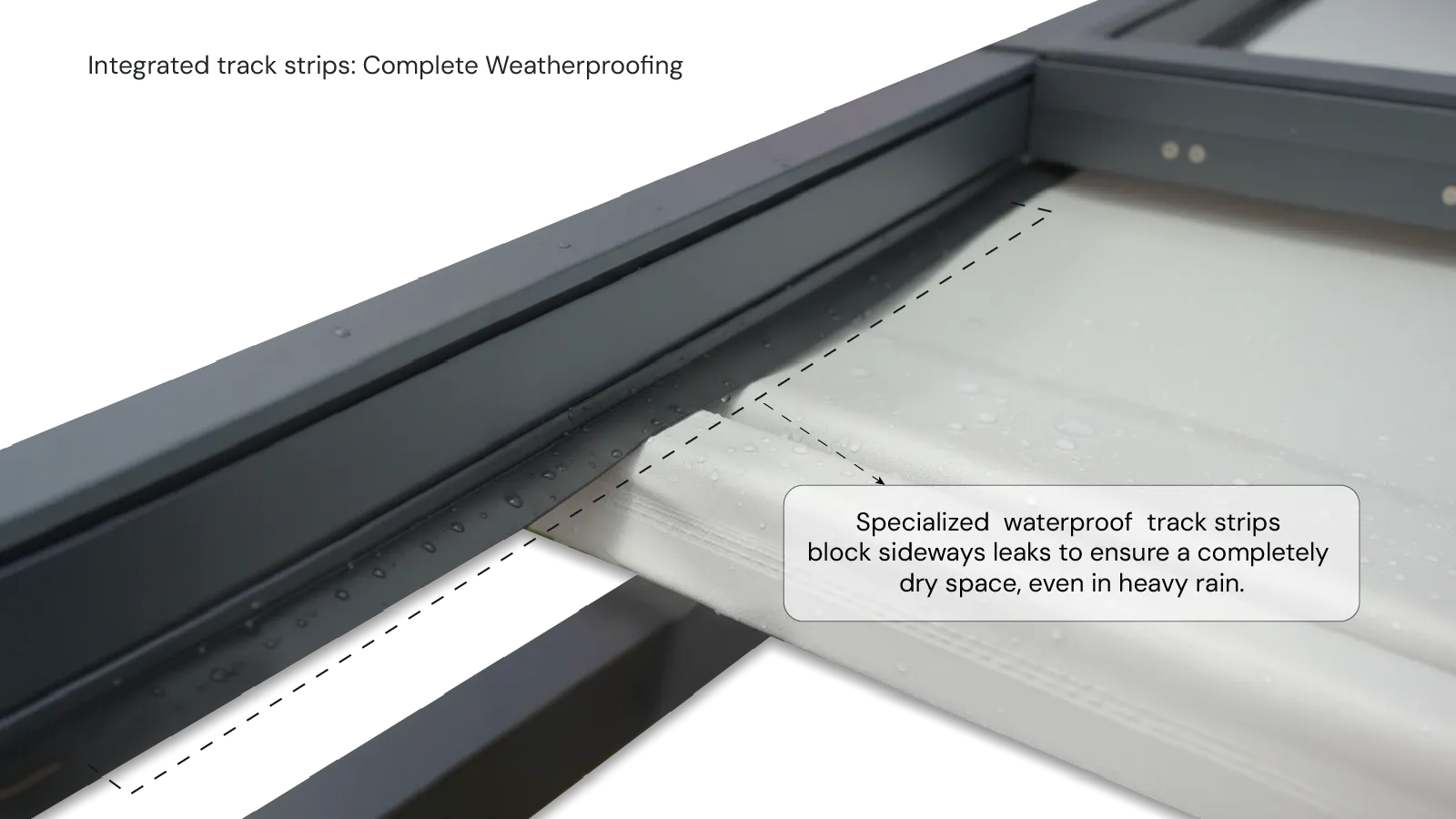AeroPavilion interlocking waterproof sealing strip